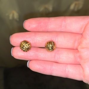 Kate spade gold knot earrings